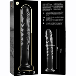 Nebula Series By Ibiza - Modèle 16 Gode En Verre Borosilicate Clair 18.5 Cm -O- 3 Cm